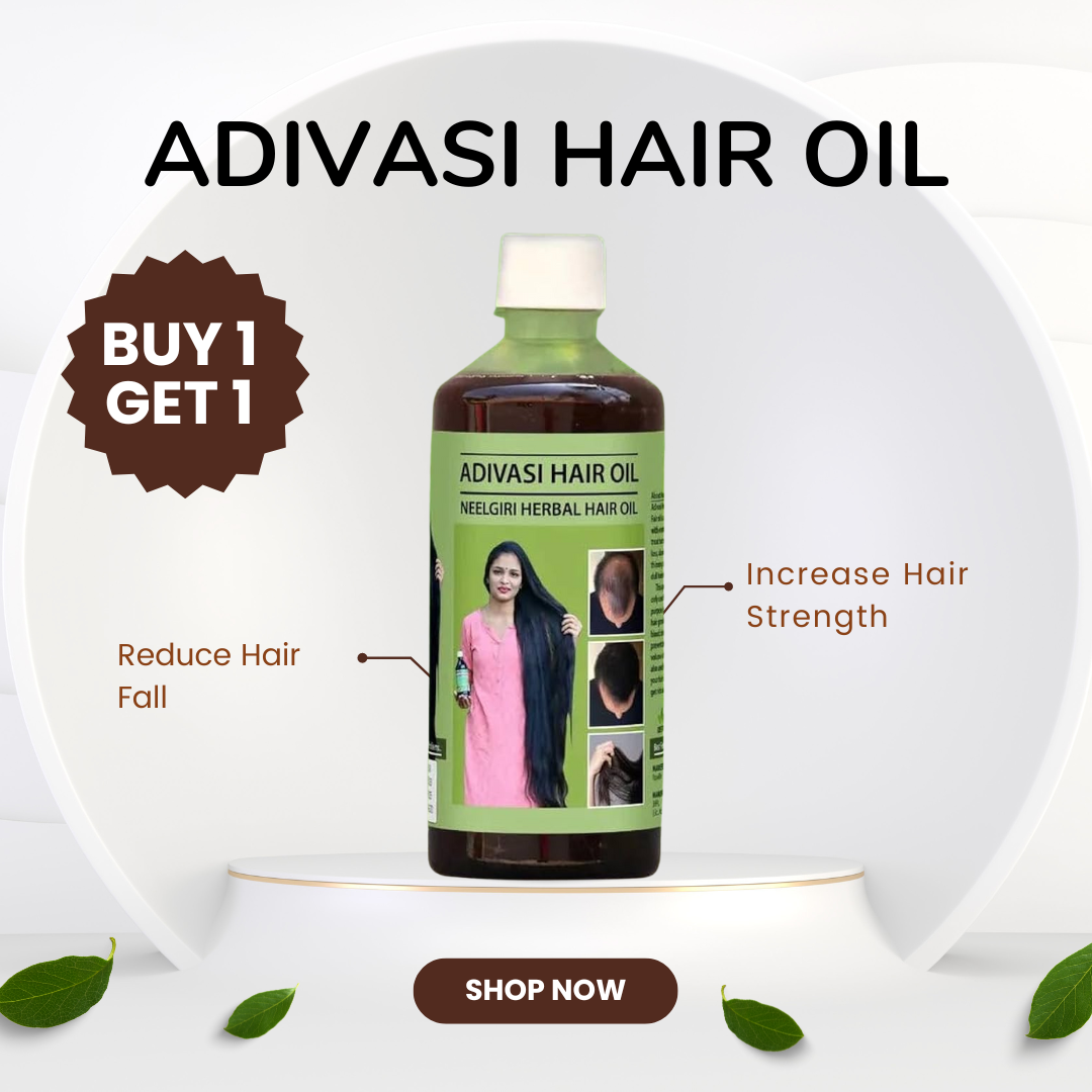 Adivasi Neelambari Herbal Hair Oil - Control Hairfalls & Nourish Frizzy Hair - 150ml ( Buy 1 Get 1 Free)